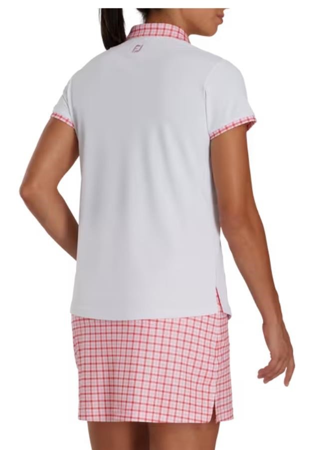 FootJoy Gingham Trim dampolo, vit