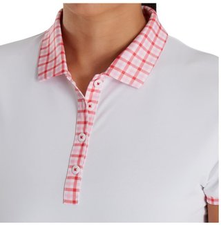 FootJoy Gingham Trim dampolo, vit