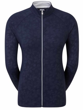 FootJoy Floral Embossed dam sweatshirt, navy