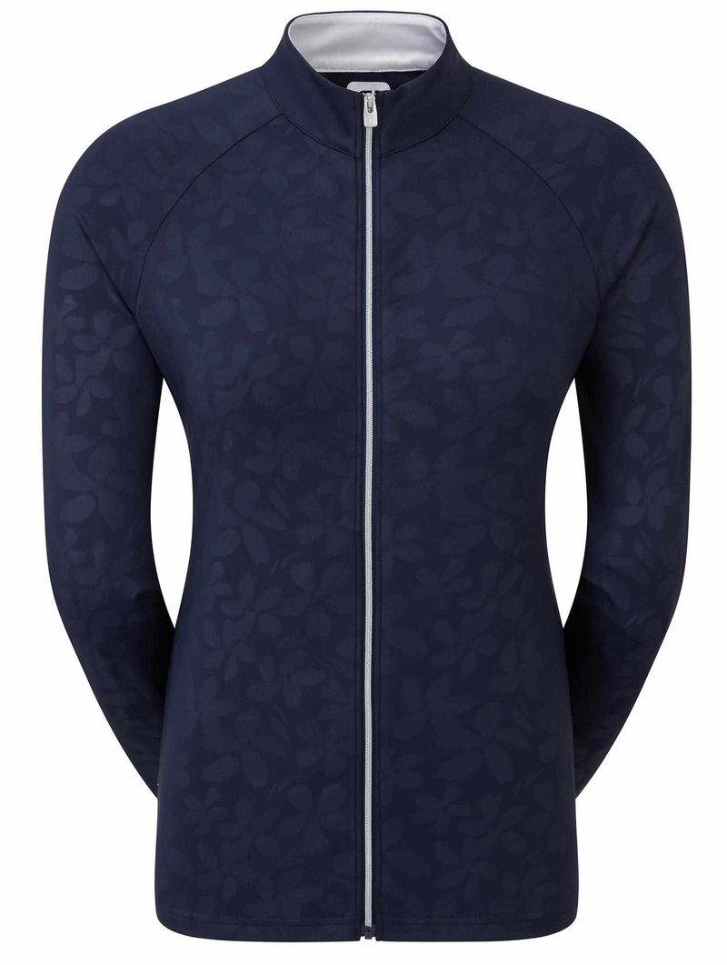 FootJoy Floral Embossed dam sweatshirt, navy