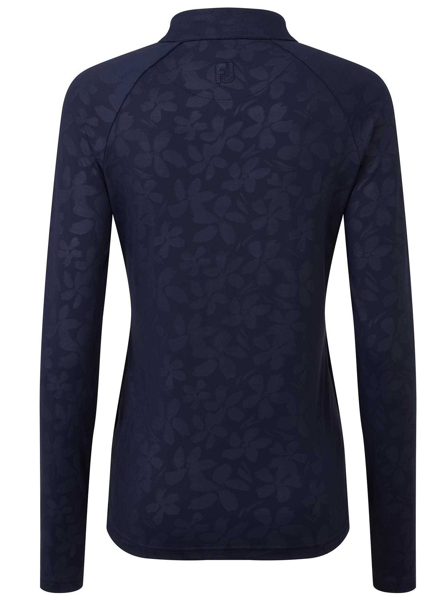 FootJoy Floral Embossed dam sweatshirt, navy