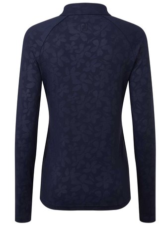 FootJoy Floral Embossed dam sweatshirt, navy