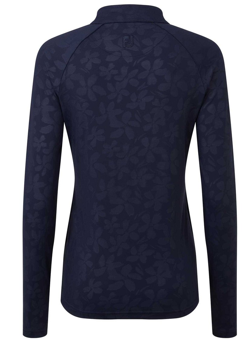 FootJoy Floral Embossed dam sweatshirt, navy