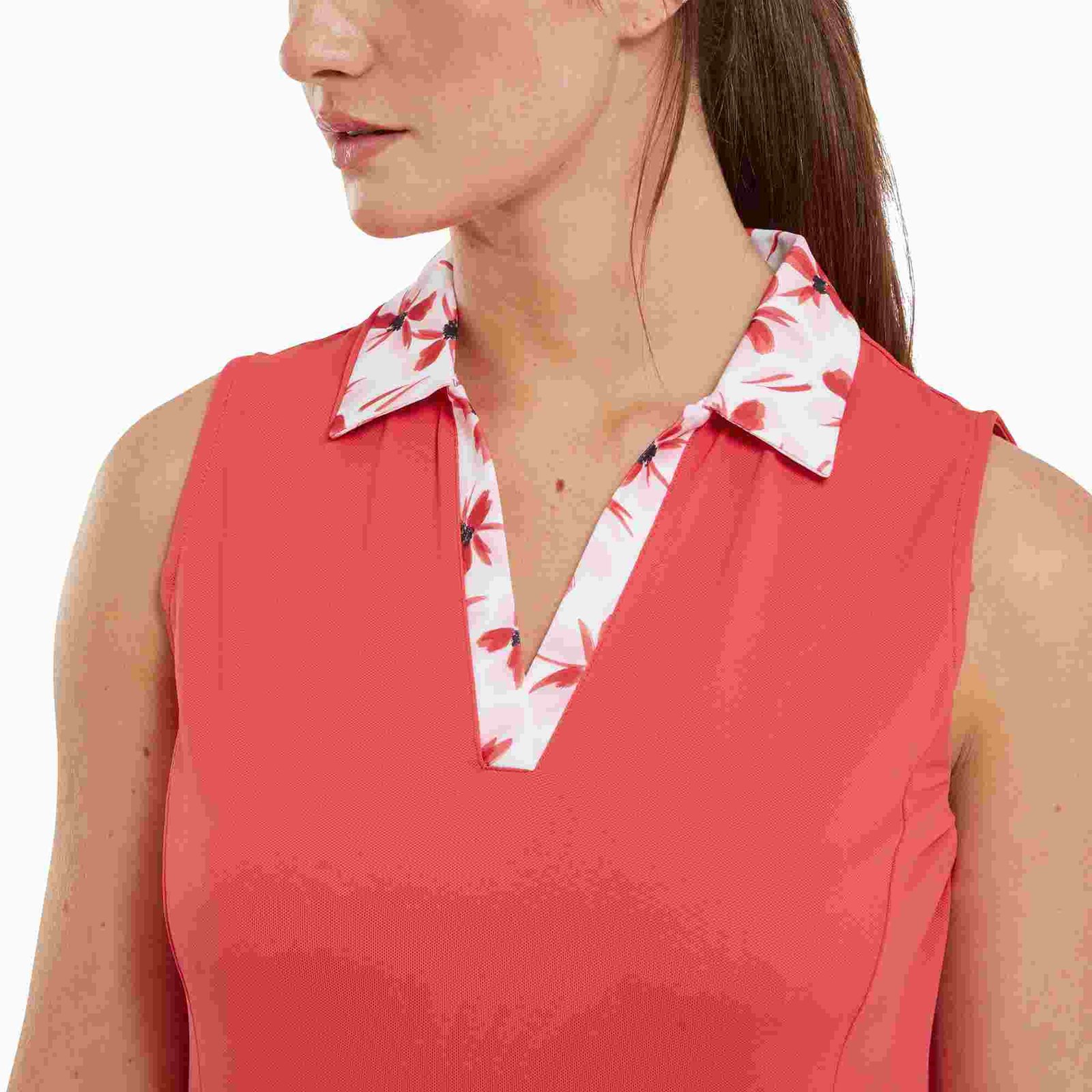 FootJoy Floral Trim damklänning 2024, röd