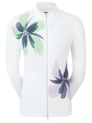 FootJoy Lightweight Full-Zip damjacka, vit/lavendel