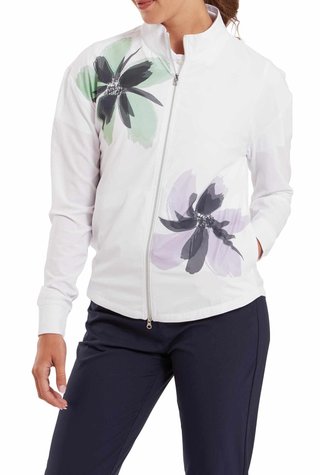 FootJoy Lightweight Full-Zip damjacka, vit/lavendel