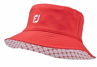 FootJoy Reversible damklobuk, röd/gingham