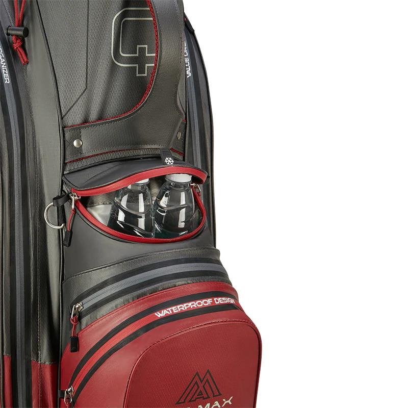 Big Max AQUA Sport 4 cart bag, charcoal/merlot
