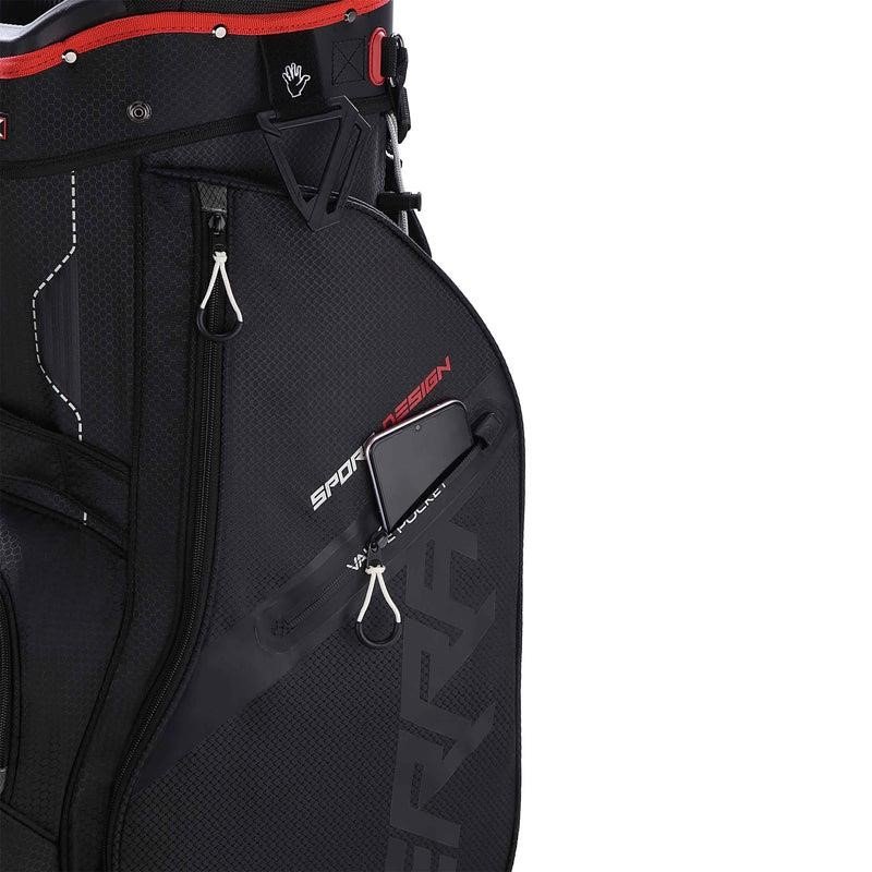 Big Max Terra Sport cart bag, svart/röd