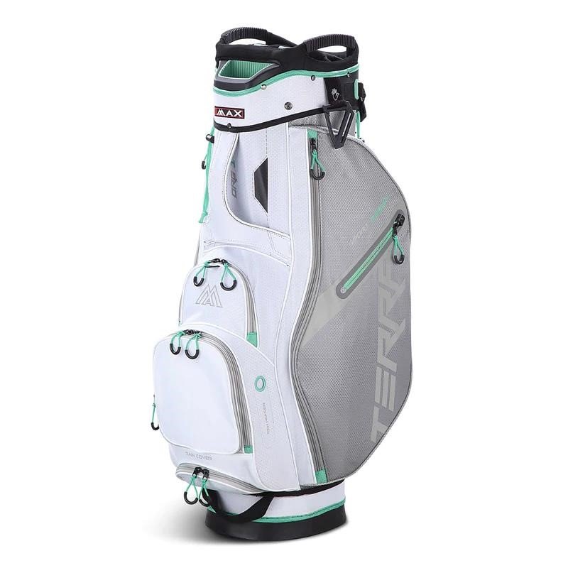 Big Max Terra Sport cart bag, white/silver/mint