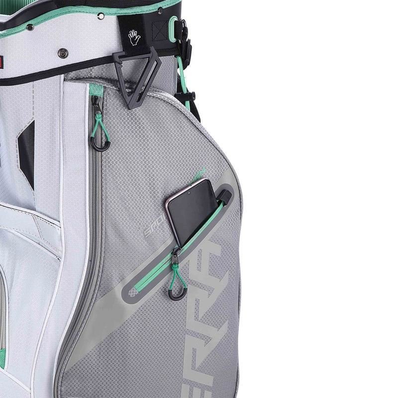 Big Max Terra Sport cart bag, white/silver/mint