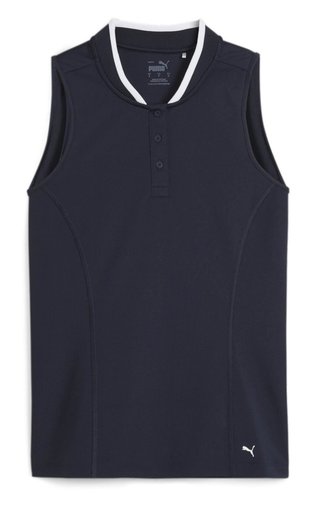Puma Range Pique Sleeveless dampolo, navy