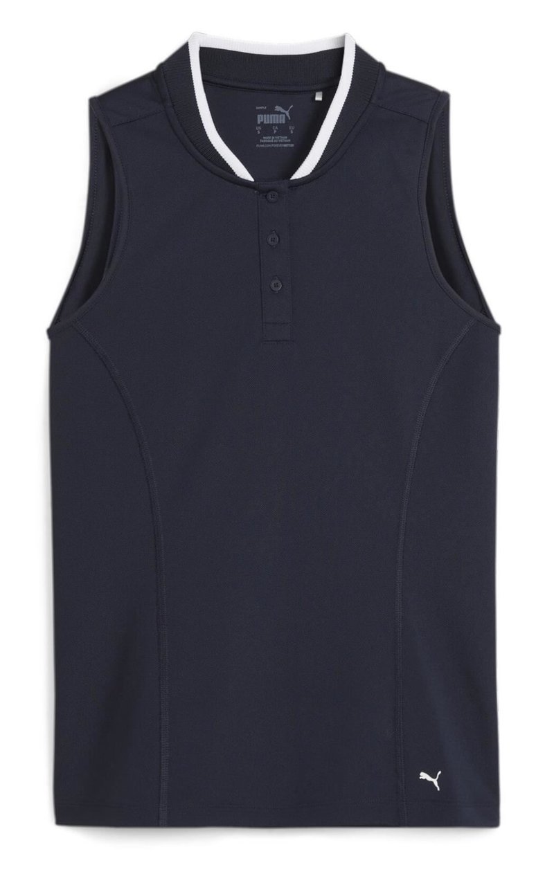 Puma Range Pique Sleeveless dampolo, navy