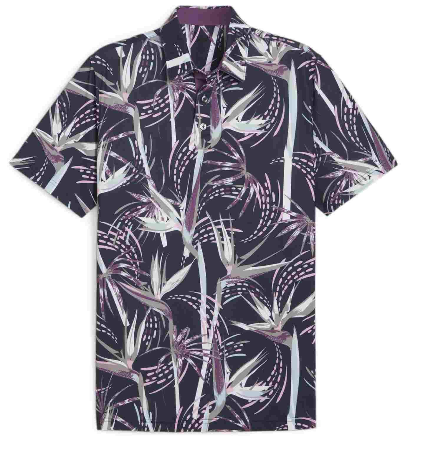 Puma Mattr Birds of Paradise herr polo, deep blue