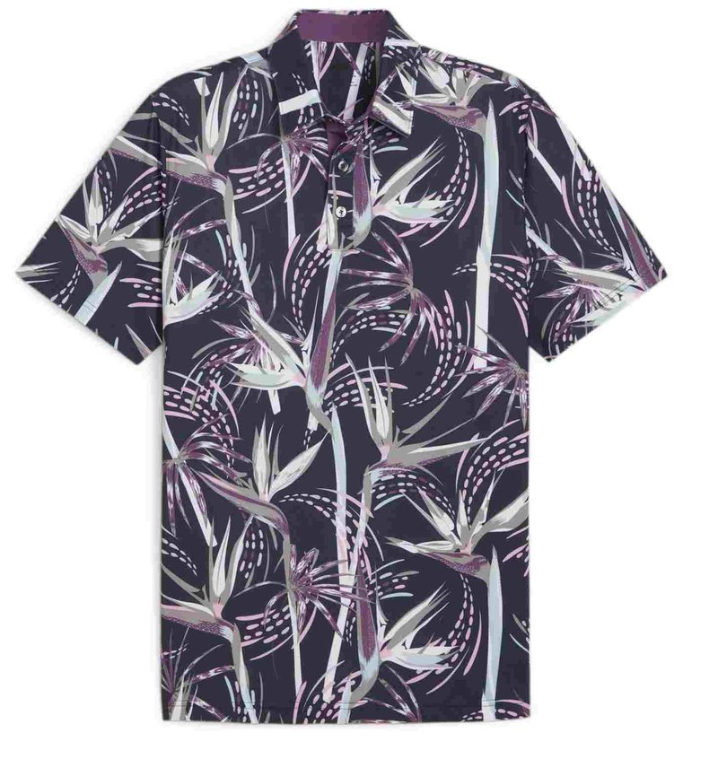 Puma Mattr Birds of Paradise herr polo, deep blue
