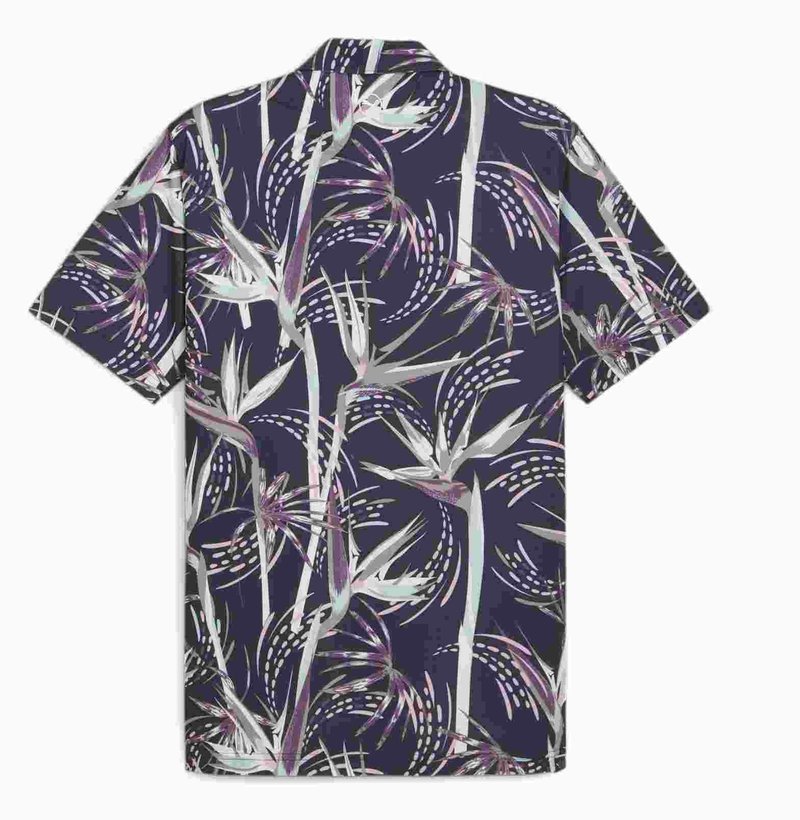 Puma Mattr Birds of Paradise herr polo, deep blue