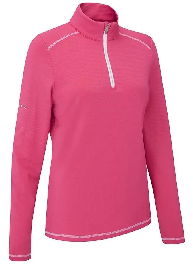 PING Sonya Fleece damtröja, pink blossom