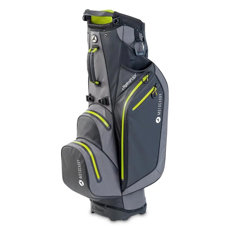 Motocaddy HydroFLEX stand bag, charcoal/lime