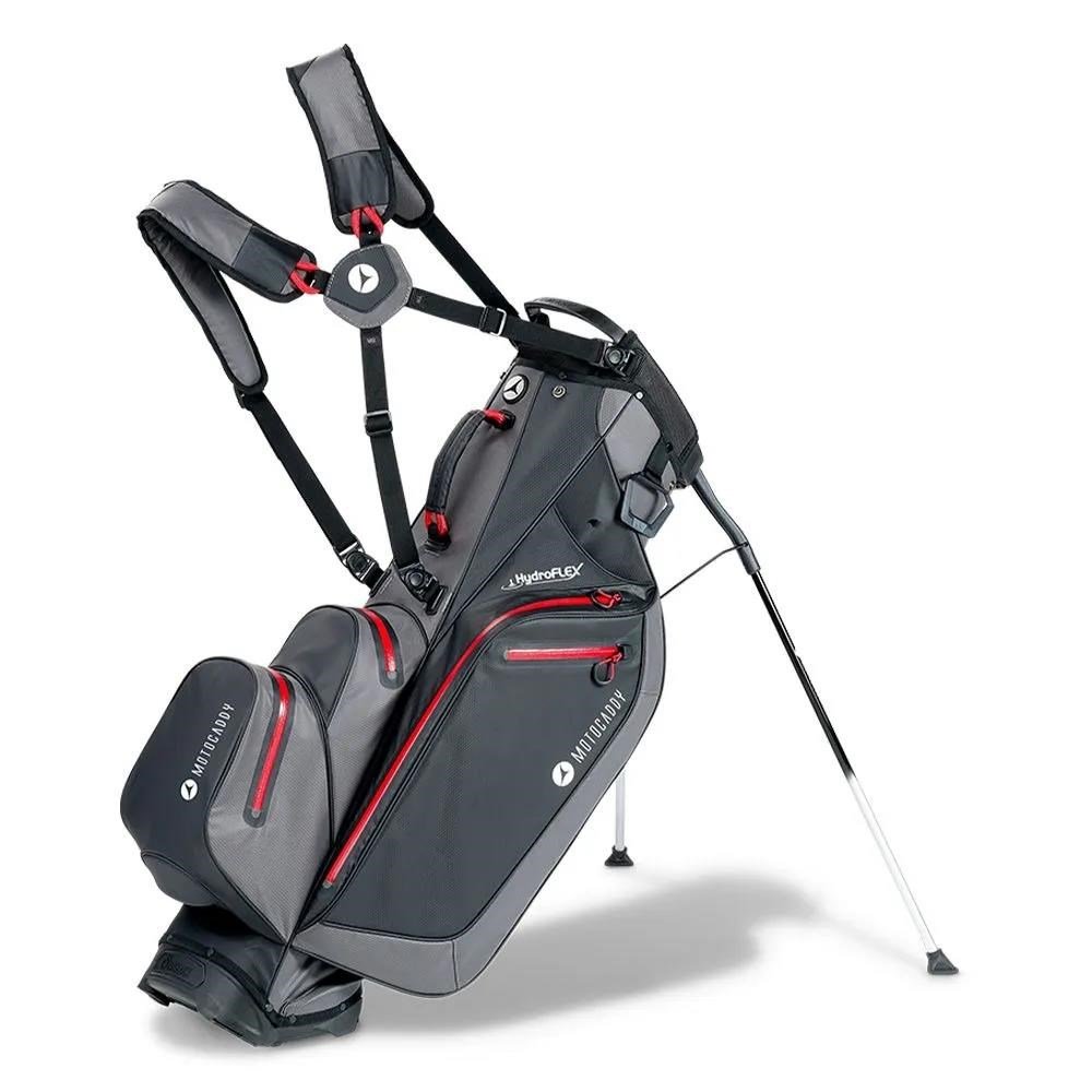 Motocaddy HydroFLEX stand bag, charcoal/red