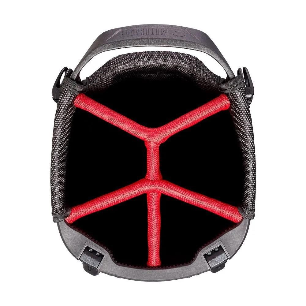 Motocaddy HydroFLEX stand bag, charcoal/red