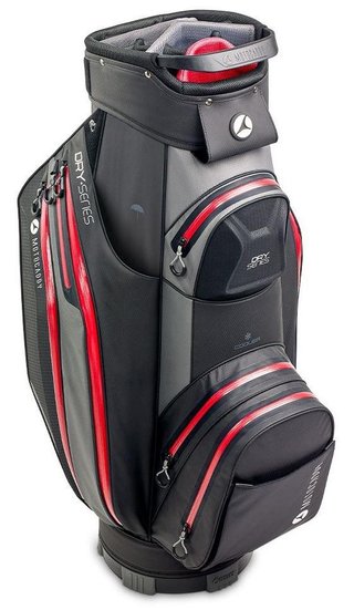 Motocaddy Dry-Series cart bag, charcoal/red