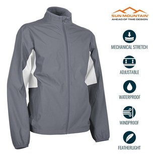 Sun Mountain Monsoon vattentät herr jacka, cadet/white