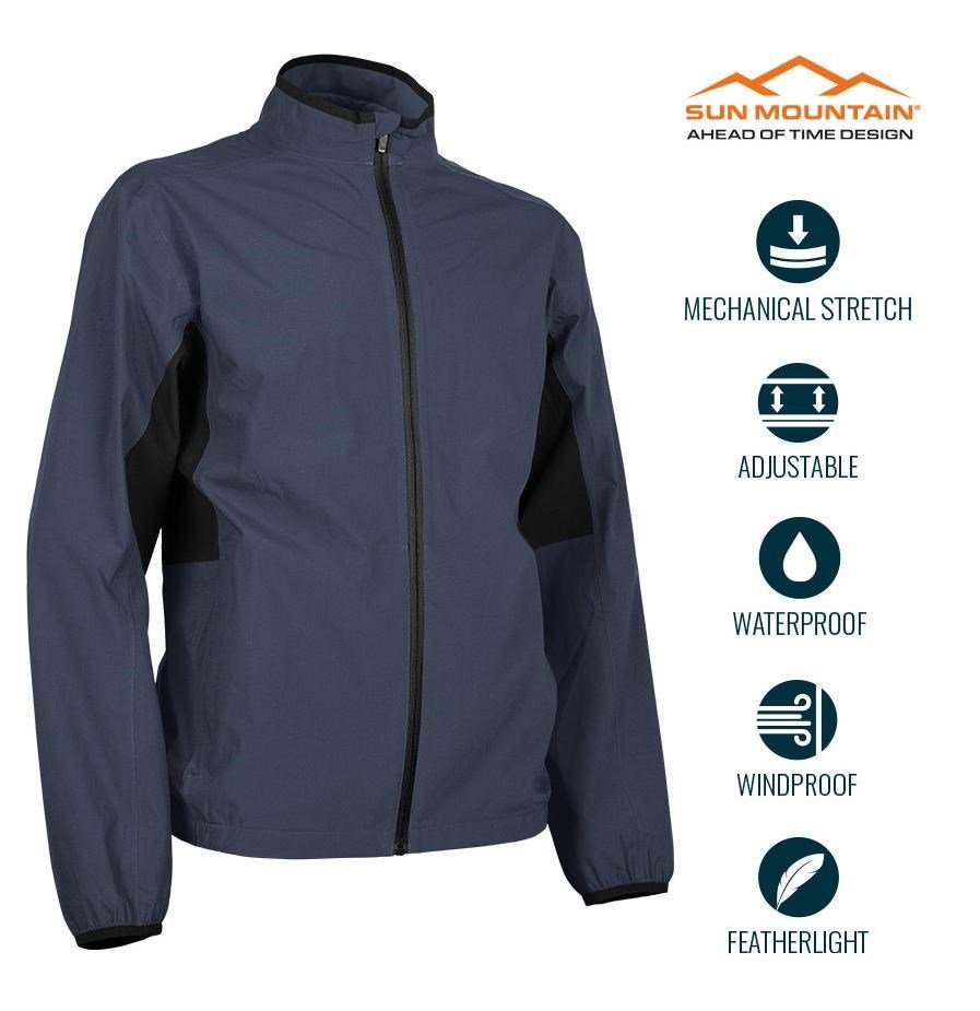 Sun Mountain Monsoon herr regnjacka, navy/svart