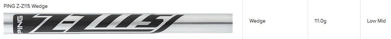 PING s159 Midnight wedge, stål