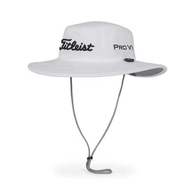 Titleist Tour Aussie herr bucket hat, vit/svart