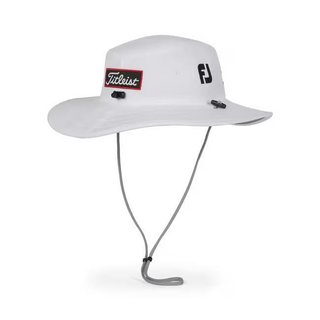 Titleist Tour Aussie herr bucket hat, vit/svart