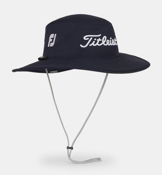 Titleist Tour Aussie herr bucket hat, marinblå/vit