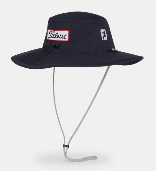 Titleist Tour Aussie herr bucket hat, marinblå/vit