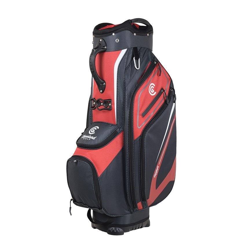 Cleveland Friday 3 cart bag, röd/kol