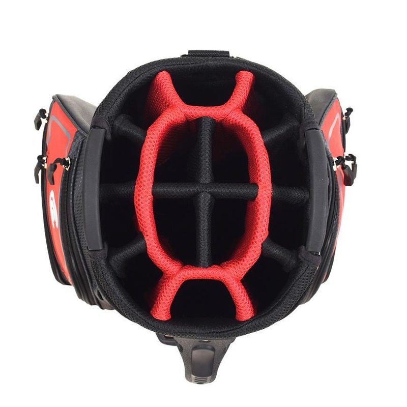 Cleveland Friday 3 cart bag, röd/kol
