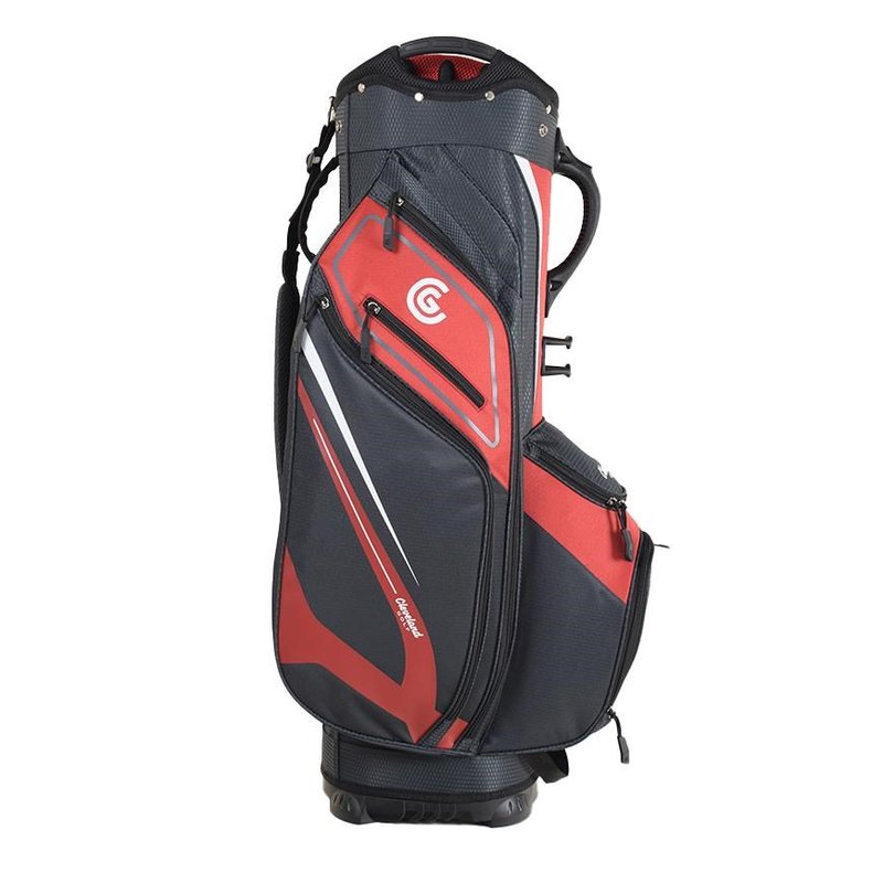 Cleveland Friday 3 cart bag, röd/kol