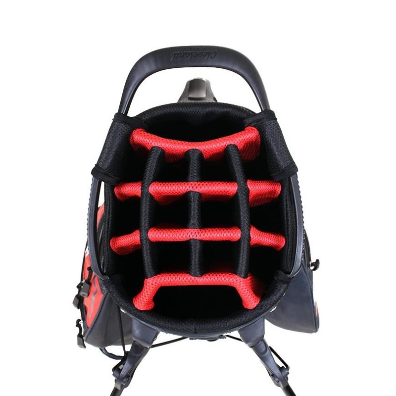 Cleveland Saturday 2 stand bag, red/charcoal