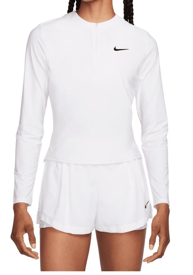 Nike Court Advantage damtröja, vit/svart
