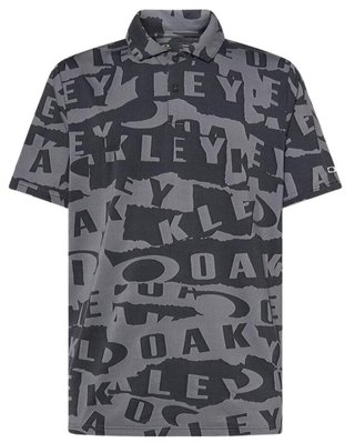 Oakley Ransom Jacquard herr polo, collage black
