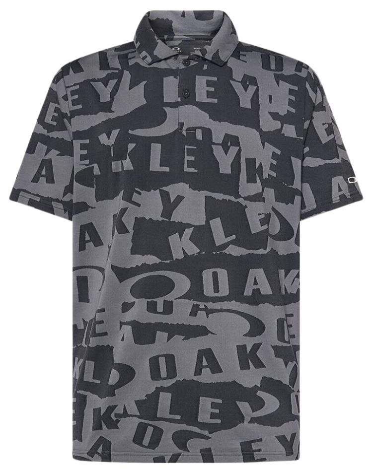 Oakley Ransom Jacquard herr polo, collage black