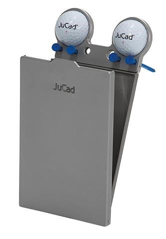 JuCad full metal scorecard holder, titan/titan cover
