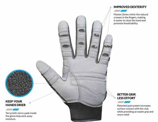 Bionic Relief Grip 2.0 herr golfhandske, vit