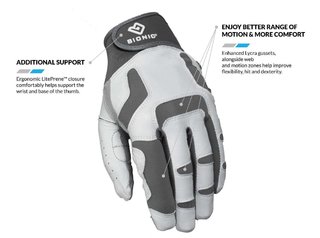 Bionic Relief Grip 2.0 herr golfhandske, vit