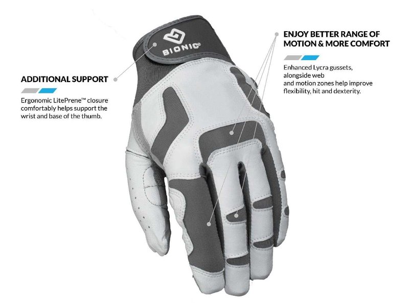 Bionic Relief Grip 2.0 herr golfhandske, vit
