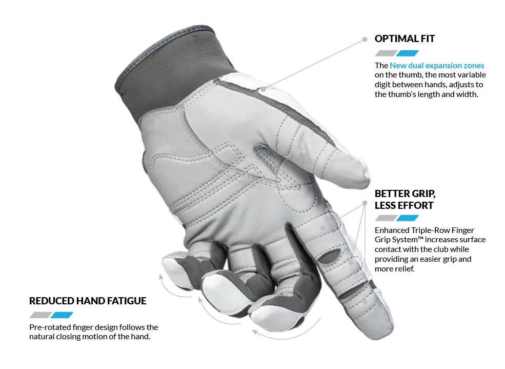 Bionic Relief Grip 2.0 herr golfhandske, vit