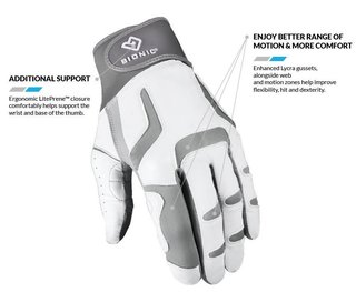 Bionic Relief Grip 2.0 damhandske, vit
