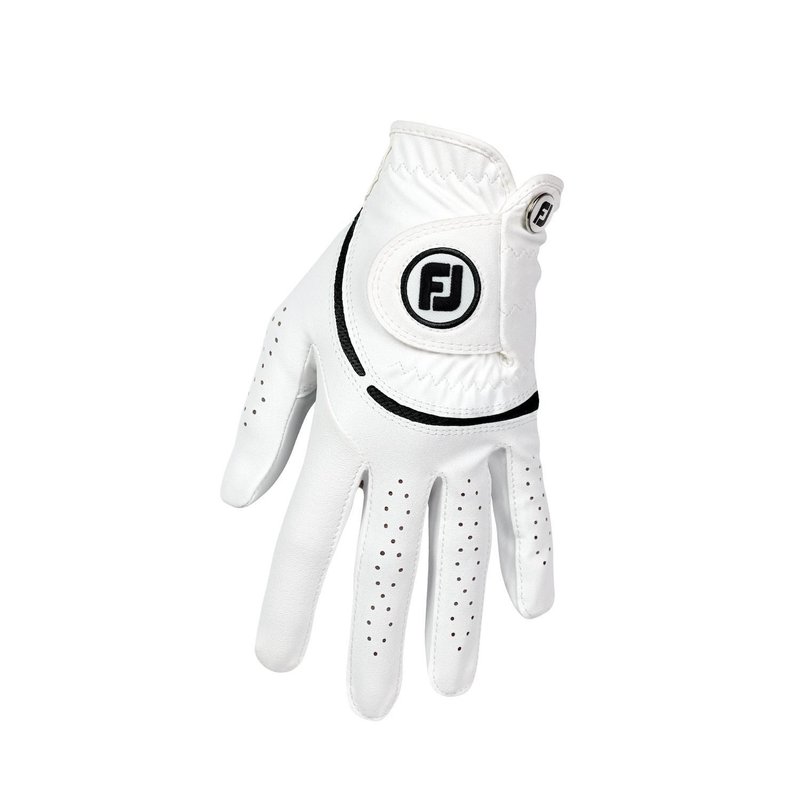 FootJoy WeatherSof damgolfhandske, vit/svart