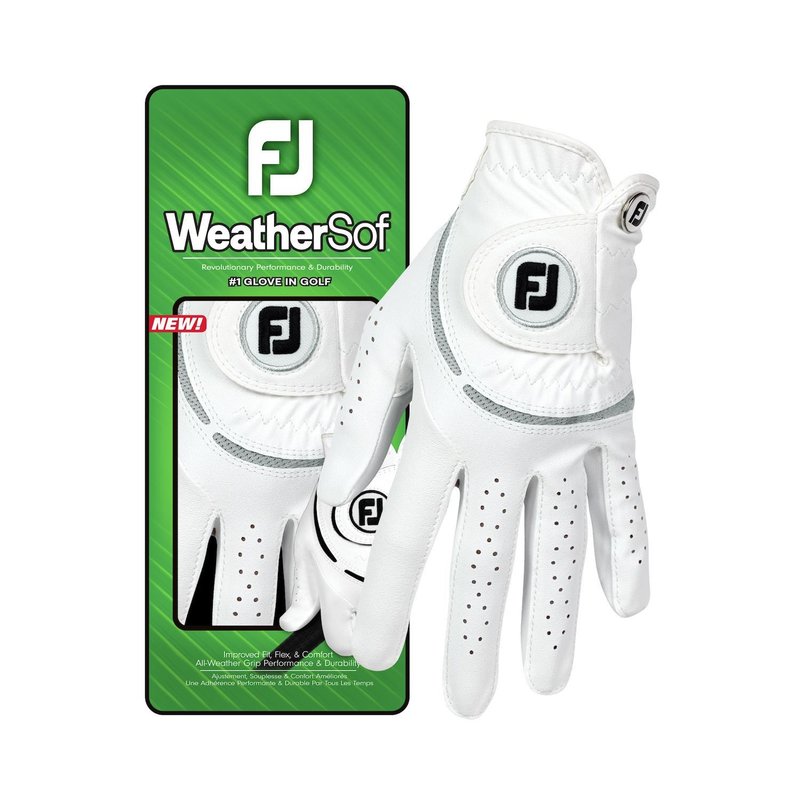FootJoy WeatherSof damgolfhandske, vit