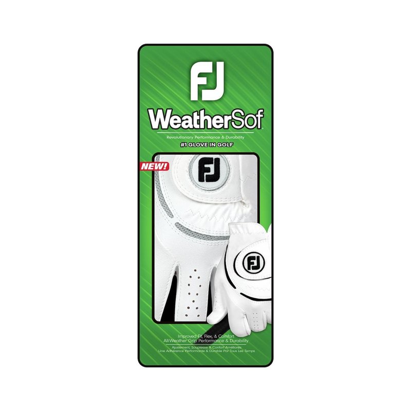 FootJoy WeatherSof damgolfhandske, vit