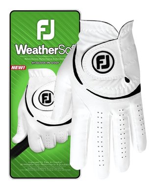 FootJoy WeatherSof 24 herr golfhandske, vit
