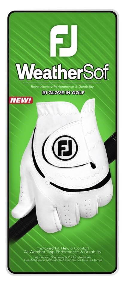 FootJoy WeatherSof 24 herr golfhandske, vit